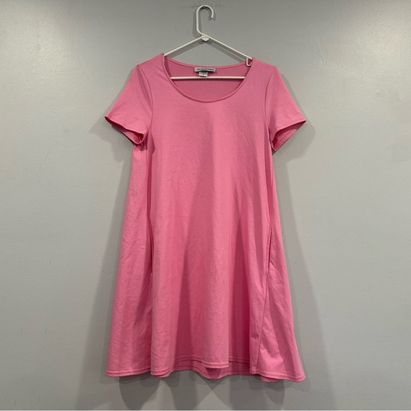 Cotton Emporium Dresses & Skirts - Cotton Emporium Pink Short Sleeve Dress Small S